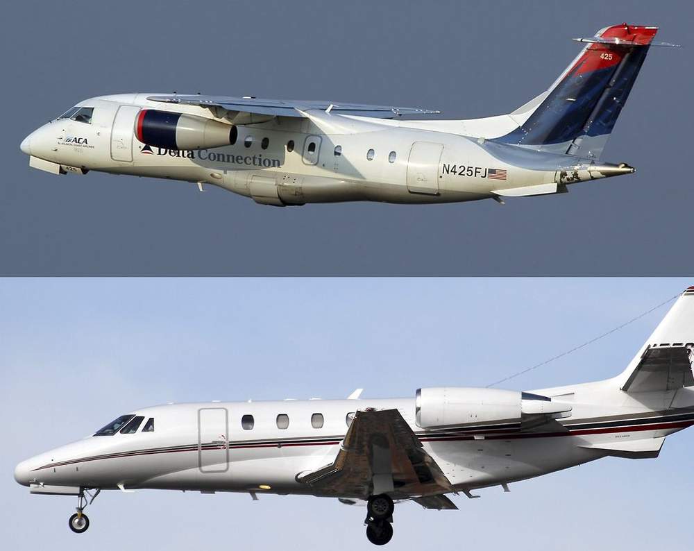 Dornier 328Jet (top) and Cessna Citation XLS (bottom) — Eric Walden's previous aircraft