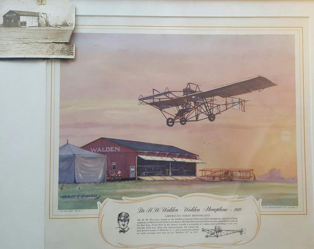 Dr. H.W. Walden Walden Monoplane 1911 — America's First Monoplane